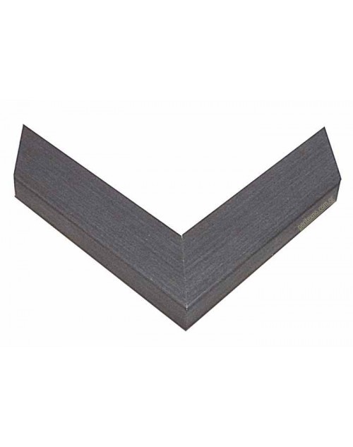 Κορνίζα ξύλινη 4,8 εκ. λοξή πλακέ ρουστίκ ανθρακί 922-42